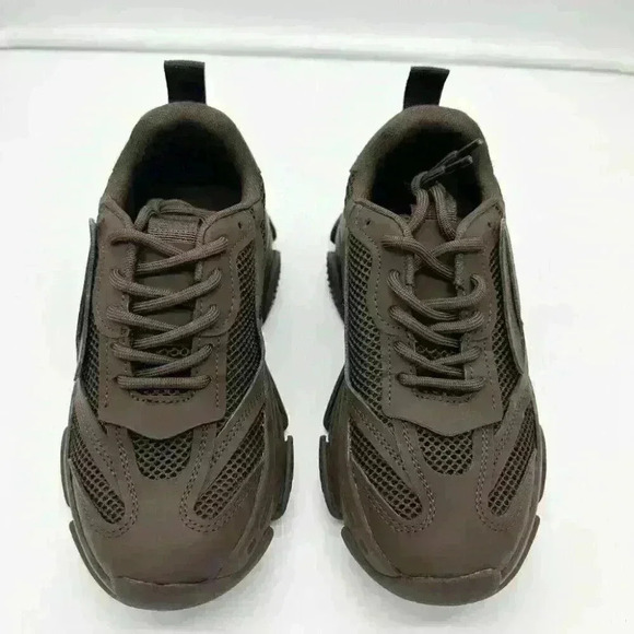 BRAND NEW IN BOX Steve Madden Women's Possession Sneaker Dark Brown - Picture 4 of 7